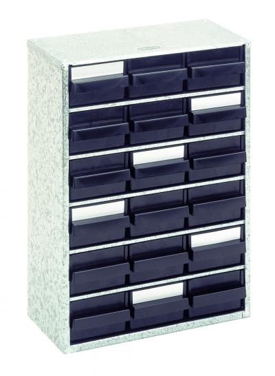 ESD Cabinet with 18 drawers- ESD Sorting tray Cabinets- Raaco - AntiStatic ESD Storage & warehousing